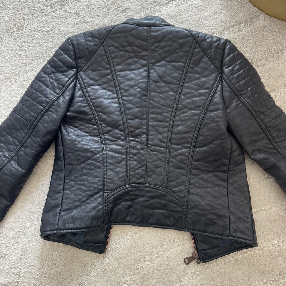 Marc New York Andrew Marc Blakely Faux Leather Moto Jacket in Black - Picture 10 of 15